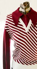 collegiate swinger vintage 60s 70s skinny mens sweater