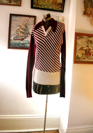 vintage 60s 70s skinny mens sweater