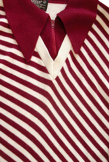 vintage mod stripe mens sweater