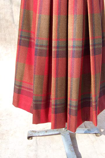 vintage 80s Perry Ellis tartan skirt