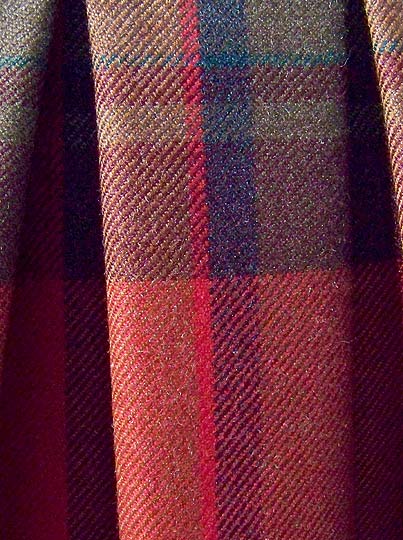 vintage 80s preppy designer plaid skirt