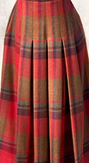 vintage 80s Perry Ellis tartan plaid skirt