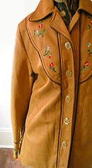 vintage 70s embroidered hippie jacket