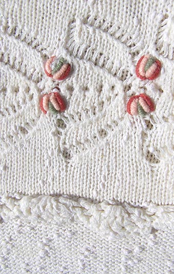vintage pointelle sweater