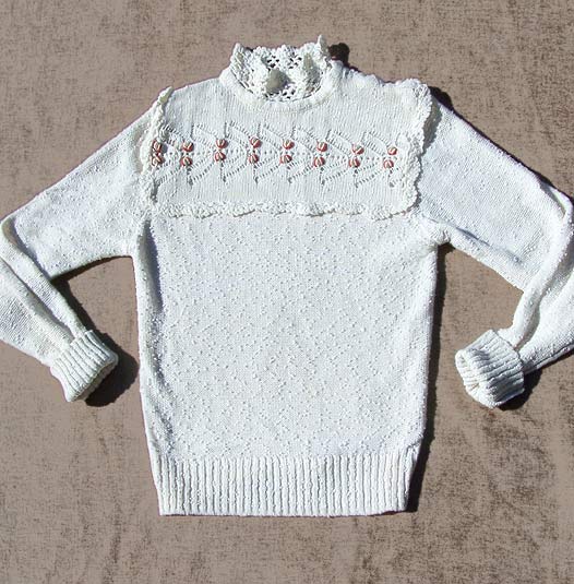 vintage open weave sweater