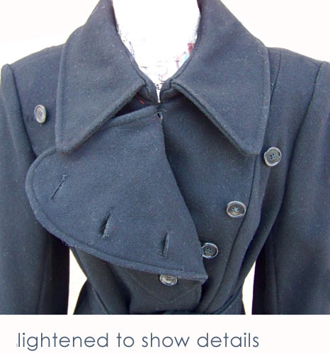 vintage 60s military inspired coat