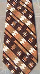 vintage 70s wide brown tie