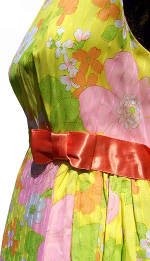 vintage 70s floral gown