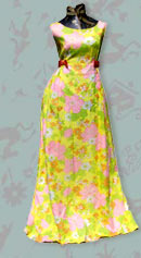 flower joy vintage 70s floral gown