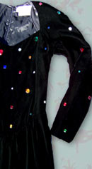 velvet evening vintage 80s Chetta B jeweled dress