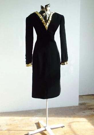 vintage 80s Givenchy velvet dress