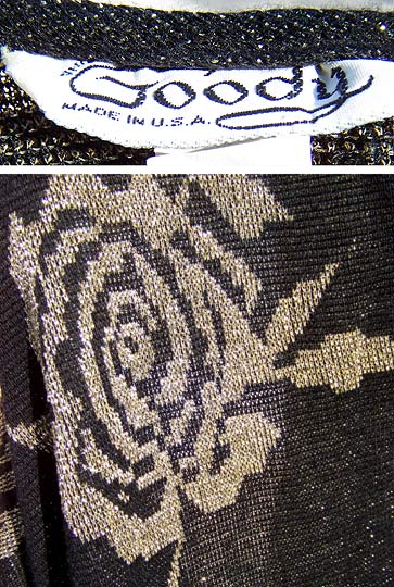 vintage 80s Goodey label
