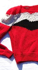 rock me vintage 80s colorblock sweater