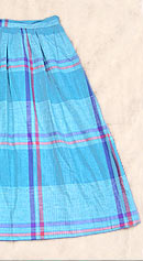 vintage 70s 80s preppy madras skirt