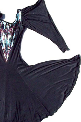 vintage 80s glossy sequin dress