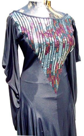vintage 80s glossy sequin dress