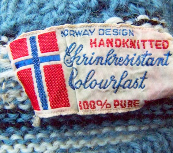 vintage 50s 60s Norway design label