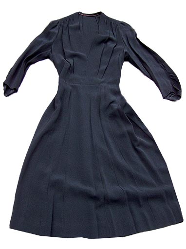 vintage 30s classic black dress