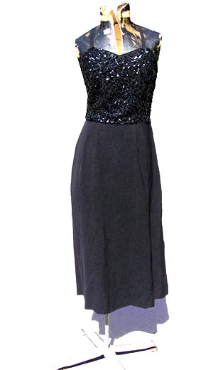 vintage 40s sequined dress