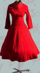winter wonderland vintage 50s new look boucle dress