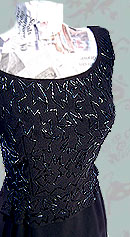 *sparkle* vintage 50s beaded wiggle dress