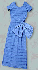 vintage 50s blue ribbon dress