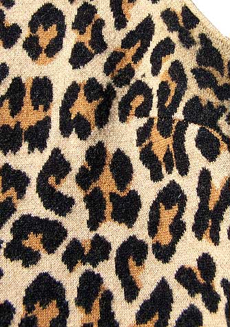 vintage cheetah wool top