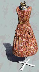 you're very very BUSY vintage 60s sundress
