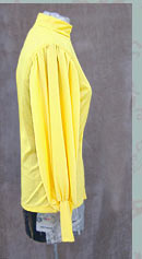 sleeve a-peel vintage mod yellow blouse