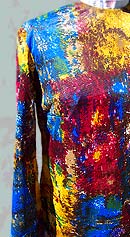 print goes boom vintage 60s watercolor print top