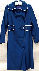 navy drill vintage 60s Fairbrooke navy raincoat