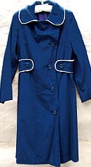 vintage 60s Fairbrooke navy raincoat