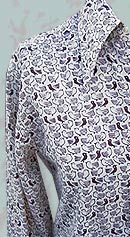 flockled vintage 60s novelty shirt
