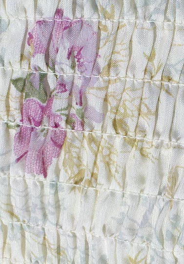 vintage 60s floral ruffled peignoir