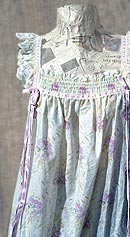 delicate desires vintage 60s floral ruffled nightgown