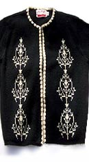 vintage 50s decorated cardigan