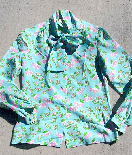 vintage 60s 70s Posh Jay Anderson floral blouse