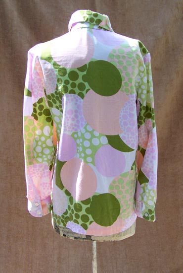 vintage 60s psychedelic blouse