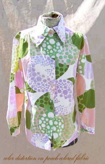 vintage 60s psychedelic blouse