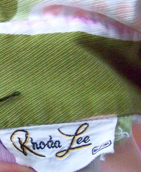 vintage 60s Rhode Lee label