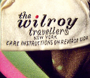 vintage 60s Wilroy Traveller label