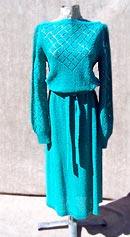 vintage 70s 30s-inspired knit dress