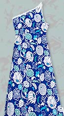 vintage 60s tropical sundress