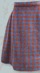 jump on the plaid-wagon vintage 60s mod mini skirt