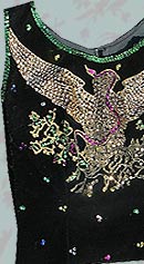 turista vintage 50s Mexican sequin top