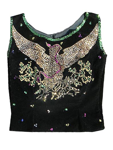 vintage 50s velvet sequin top