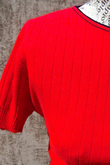 vintage 70s red sweater top