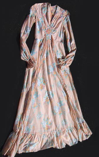 vintage 70s Jody T romantic gown
