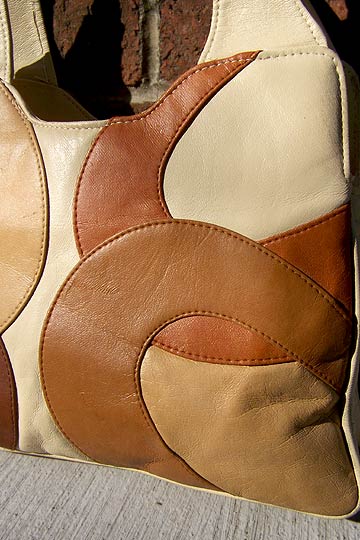 vintage 60s vegan leather bag