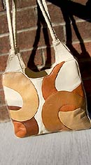 vintage 60s groovy applique purse